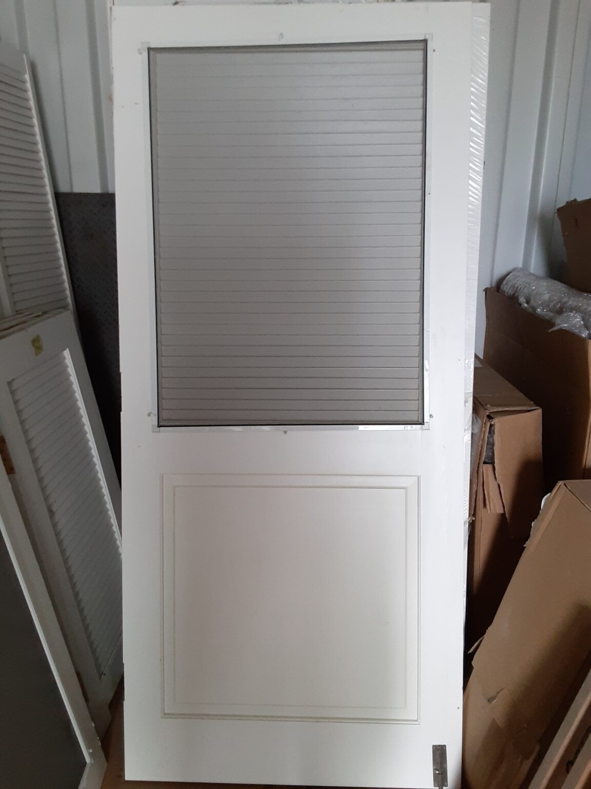 Interior HalfLouvered Doors w/ Screen Island Green Living